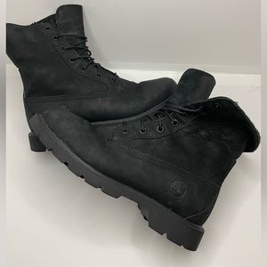 Black Timberland boots